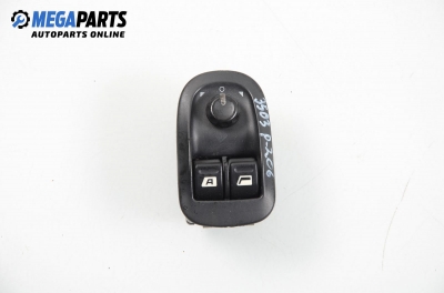 Window and mirror adjustment switch for Peugeot 206 1.4, 75 hp, hatchback, 5 doors, 2001