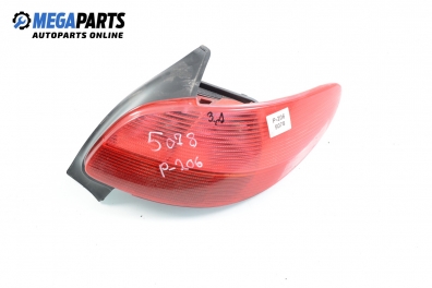 Stop pentru Peugeot 206 1.4, 75 cp, hatchback, 3 uși, 2003, poziție: dreapte