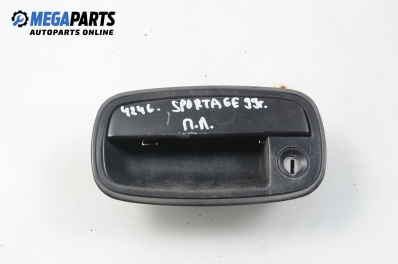 Outer handle for Kia Sportage I (JA) 2.0 TD 4WD, 83 hp, 5 doors, 1999, position: front - left
