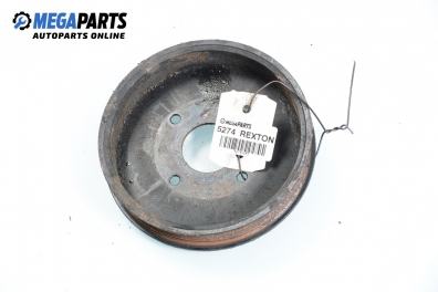 Belt pulley for Ssang Yong Rexton (Y200) 2.7 Xdi, 163 hp automatic, 2005