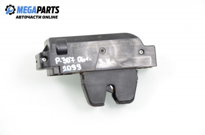 Trunk lock for Peugeot 307 1.6 HDI, 109 hp, hatchback, 5 doors, 2006