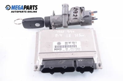 ECU mit zündschlüssel für Volkswagen Passat 1.8, 125 hp, sedan automatik, 1999 № Bosch 0 261 204 956