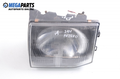 Headlight for Mitsubishi Pajero II 2.5 TD, 99 hp, 5 doors automatic, 1991, position: left