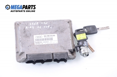 ECU cu cheie de contact pentru Audi A3 (8L) 1.6, 101 cp, 3 uși, 1998 № 06A 906 019 BG