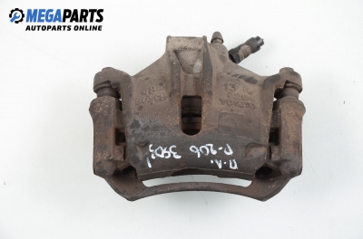 Caliper for Peugeot 206 1.4, 75 hp, hatchback, 5 doors, 2001, position: front - left