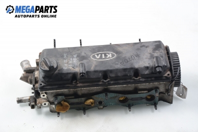 Engine head for Kia Rio 1.3, 75 hp, hatchback, 5 doors, 2002