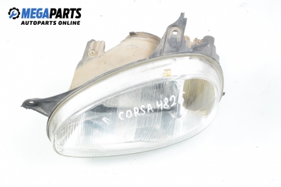 Headlight for Opel Corsa B 1.0 12V, 54 hp, 3 doors, 2000, position: left Valeo