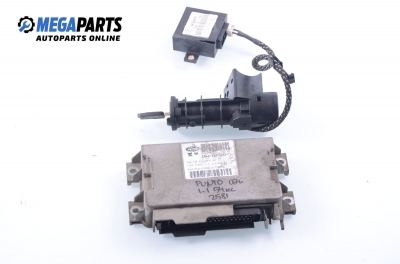 ECU incl. ignition key and immobilizer for Fiat Punto 1.1, 54 hp, hatchback, 3 doors, 1997 № IAW 16F.EB