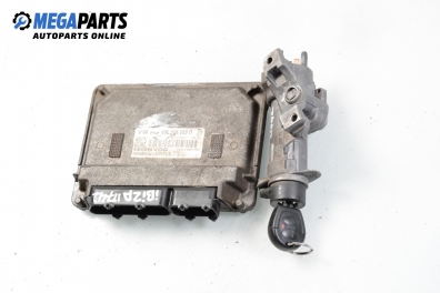 ECU mit zündschlüssel für Seat Ibiza (6L) 1.2 12V, 70 hp, 3 türen, 2008 № 03E 906 023 D