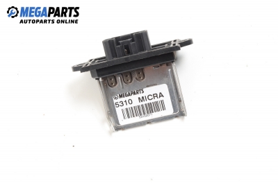 Blower motor resistor for Nissan Micra (K12) 1.2 16V, 65 hp, 5 doors, 2004