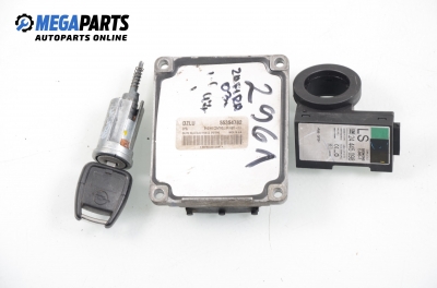 ECU incl. ignition key and immobilizer for Opel Zafira A 1.6 CNG, 97 hp, 2003 № Delphi 55354782