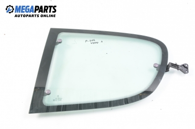 Vent window for Peugeot 206 2.0 S16, 136 hp, hatchback, 3 doors, 2001, position: left