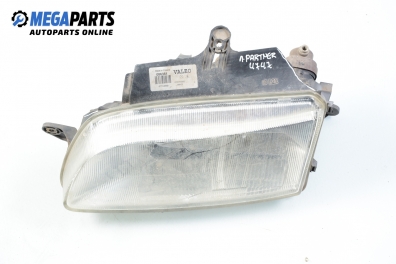 Headlight for Peugeot Partner 1.9 D, 69 hp, 2001, position: left Valeo