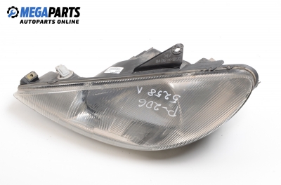 Headlight for Peugeot 206 1.6, 89 hp, 3 doors, 2000, position: left