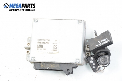 ECU incl. ignition key and immobilizer for Opel Vectra B 1.8 16V, 116 hp, hatchback, 1996 № Siemens 5WK9 073