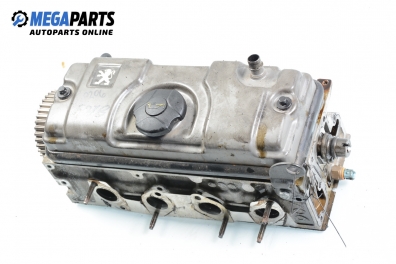 Engine head for Peugeot 206 1.4, 75 hp, hatchback, 3 doors, 2003