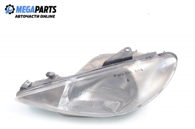 Headlight for Peugeot 206 (1998-2012) 1.9, hatchback, position: left