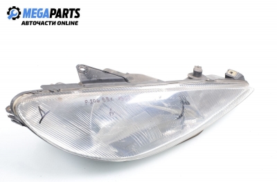 Headlight for Peugeot 206 (1998-2012) 1.9, hatchback, position: right