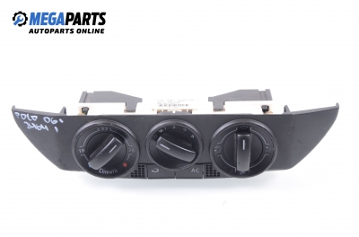 Air conditioning panel for Volkswagen Polo 1.4, 80 hp, hatchback, 5 doors, 2006