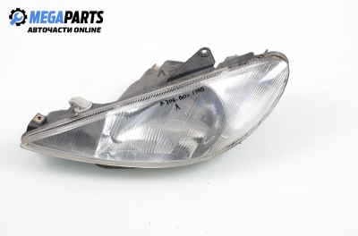 Headlight for Peugeot 206 2.0 HDI, 90 hp, hatchback, 5 doors, 2000, position: left