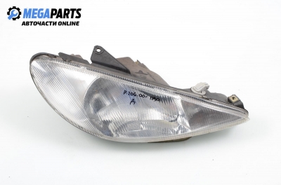 Headlight for Peugeot 206 2.0 HDI, 90 hp, hatchback, 5 doors, 2000, position: right