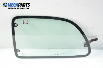 Vent window for Nissan Micra (K11) 1.0 16V, 54 hp, 3 doors, 1997, position: rear - left