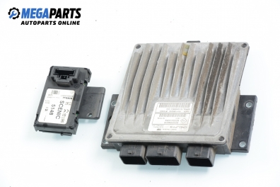 ECU mit leser und karte für Renault Scenic II 1.5 dCi, 101 hp, 2005 № Delphi 8200334419 /  8200414354