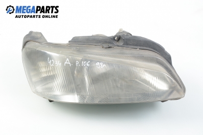 Headlight for Peugeot 106 1.4, 75 hp, hatchback, 3 doors, 1998, position: right