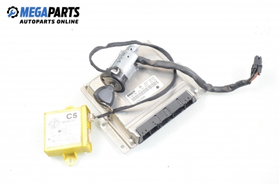 ECU incl. ignition key and immobilizer for Lancia Kappa 2.4 JTD, 136 hp, station wagon, 1998 № Bosch 0 281 001 863