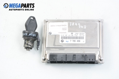 ECU incl. ignition key for BMW 3 (E46) 2.0 d, 136 hp, sedan, 2001 № Bosch 0 281 001 445
