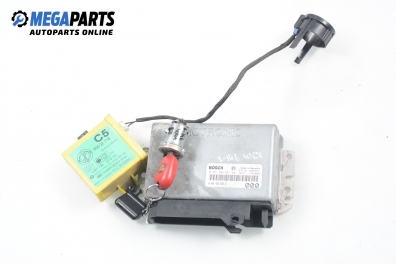 ECU incl. ignition key and immobilizer for Alfa Romeo 146 1.4 16V T.Spark, 103 hp, 5 doors, 1997 № Bosch 0 261 204 481