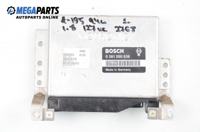 ECU pentru Alfa Romeo 155 1.8 T.Spark, 127 cp, 5 uși, 1994 № Bosch 0 261 200 536