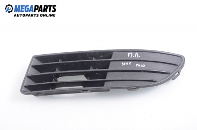 Bumper grill for Volkswagen Polo (9N/9N3) 1.4 FSI, 86 hp, hatchback, 5 doors, 2006, position: front - left