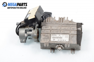 ECU mit zündschlüssel und wegfahrsperre für Volkswagen Polo (6N/6N2) 1.0, 45 hp, 3 türen, 1995 № Bosch 0 261 203 744 /745