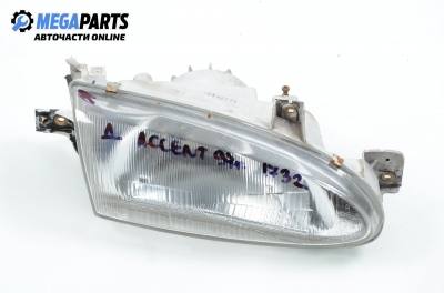 Headlight for Hyundai Accent 1.5 12V, 88 hp, sedan, 5 doors, 1997, position: right