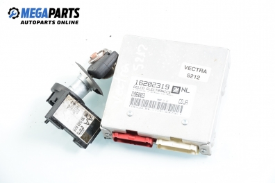 ECU incl. ignition key and immobilizer for Opel Vectra B 1.6 16V, 101 hp, sedan, 1997 № GM 16202319