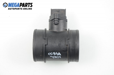 Air mass flow meter for Opel Corsa C 1.7 DTI, 75 hp, hatchback, 5 doors, 2001 № Bosch 0 281 002 180