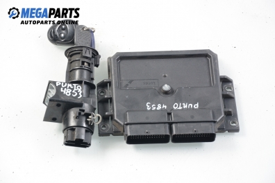 ECU cu cheie de contact pentru Fiat Punto 1.9 DS, 60 cp, 3 uși, 2001 № 46763751