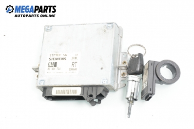 ECU incl. ignition key and immobilizer for Opel Vectra B 2.0 16V, 136 hp, station wagon, 1998 № GM 90 464 731