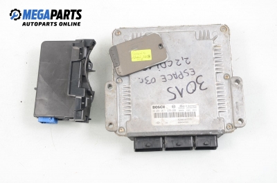 ECU incl. card and reader for Renault Espace IV 2.2 dCi, 150 hp, 2003 № Bosch 0 281 011 325