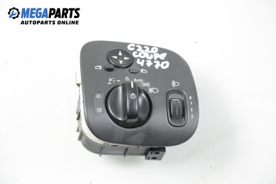 Lights switch for Mercedes-Benz C-Class 203 (W/S/CL) 2.2 CDI, 150 hp, coupe, 2004