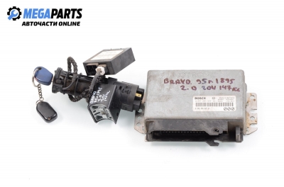 ECU cu cheie de contact și imobilizator pentru Fiat Bravo 2.0 20V, 147 cp, 3 uși, 1995 № Bosch 0 261 203 994