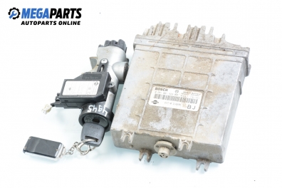 ECU incl. ignition key and immobilizer for Nissan Primera (P11) 2.0 TD, 90 hp, station wagon, 1999 № Bosch 0 281 001 629