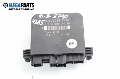 Door module for Mercedes-Benz E-Class 210 (W/S) 2.9 TD, 129 hp, sedan automatic, 1997, position: front - right № A 210 820 34 26