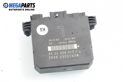 Door module for Mercedes-Benz E-Class 210 (W/S) 2.9 TD, 129 hp, sedan automatic, 1997, position: front - left № A 210 820 35 26