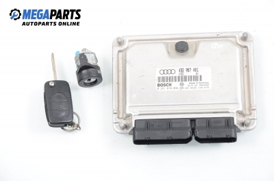 ECU cu cheie de contact pentru Audi A6 (C5) 2.5 TDI Quattro, 180 cp, combi, 2003 № Bosch 0 281 010 096