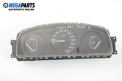 Instrument cluster for Honda Civic V 1.3 16V, 75 hp, hatchback, 3 doors, 1993