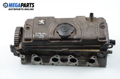 Engine head for Peugeot 206 1.4, 75 hp, hatchback, 5 doors, 2000