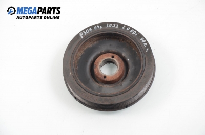 Damper pulley for Peugeot 307 2.0 HDI, 90 hp, station wagon, 2004