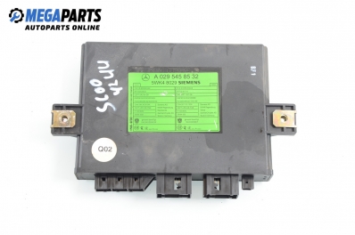 Keyless-entry module for Mercedes-Benz S-Class W220 6.0, 367 hp automatic, 2001 № А 029 545 85 32